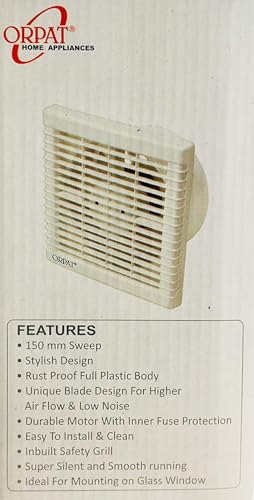 Orpat Ventilation Fan 6 Inch - White