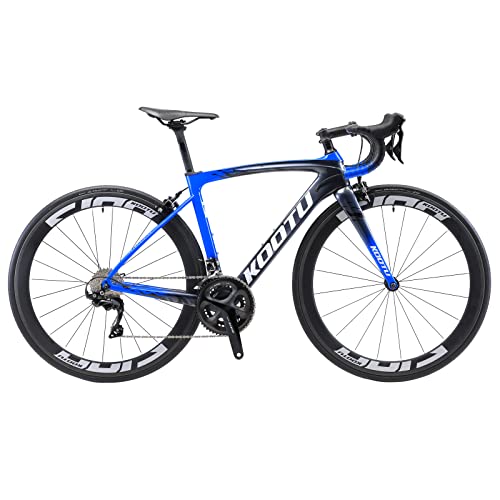 KOOTU Rennrad Carbon, T800 Carbon Rahmen 700C Rennräder mit Shimano 105 R7000 22 Gänge Groupset Ultraleichte Carbon Laufradsatz Sattelstütze Gabel Fahrrad für Herren Damen und Jungen Cover