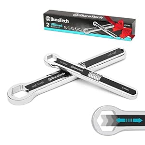 DURATECH Universal Wrench Set, Adjustable Wrench Set, SAE & Metric, 8-inch&10-inch, 44 sizes in 2 Piece, Drop Forged, ANSI standard