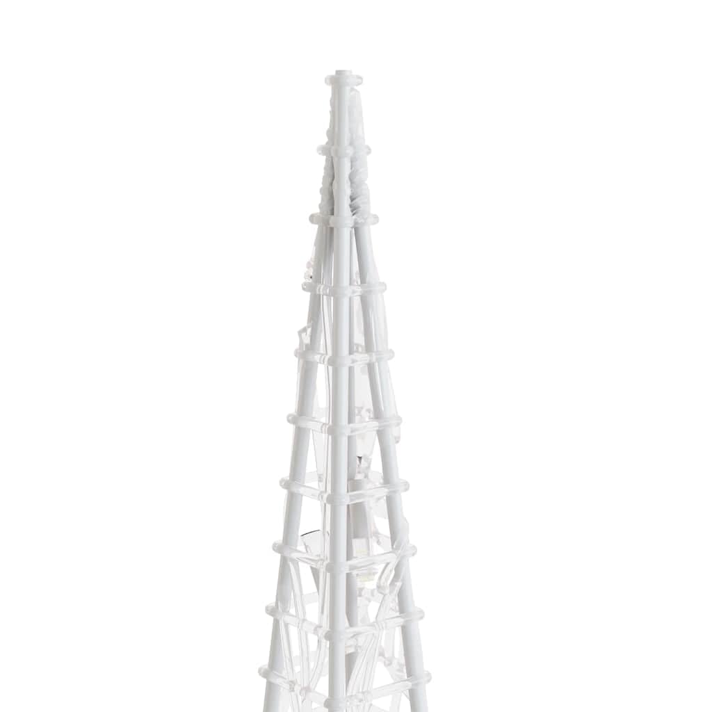 Set di coni luminosi a LED in acrilico blu, 60/90/120 cm, con 8 effetti luminosi, illuminazione natalizia per interni ed esterni, a risparmio energetico, decorazione a LED per giardino