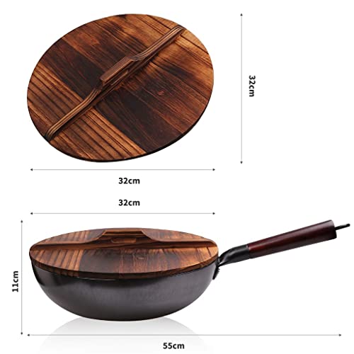 Wok de Acero al Carbono 12.5" con Tapa miniatura 6