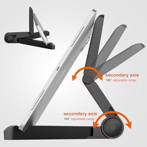 Caeithyo Portable Monitor Stand & Tablet Stand Holder Adjustable, Foldable, Light-Weight, Compatible with 7 to 10.2 Inches Most Tablets, Kindle Fire and Smart Phones - Image 3