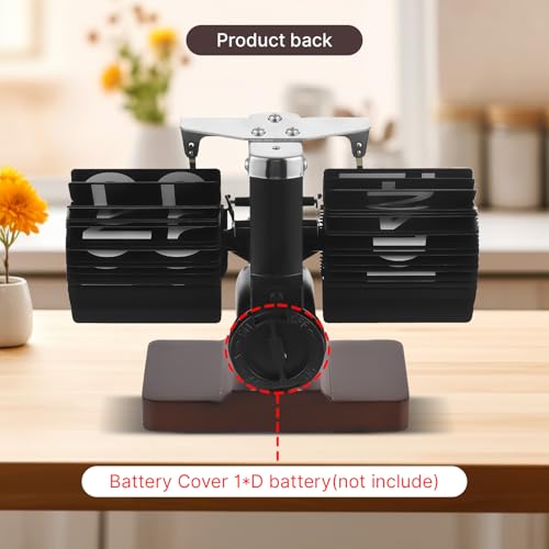 Irishom Retro-Flip-Uhr, Vintage-Tischuhr, Digitale Flip-Down-Uhr, Digitale Retro-Flip-Down-Uhr, kleine Uhr mit Holzsockel, Geschenkideen, Coole Dinge für Zuhause, Zimmer, Büro – Bild 3