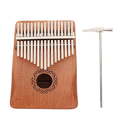 Generic 17 Toetsen Kalimba Natuurlijke Wood Thumb Piano' S Met Tuning Mbira Sanza Vinger Piano Mahonie Hout Muziek…