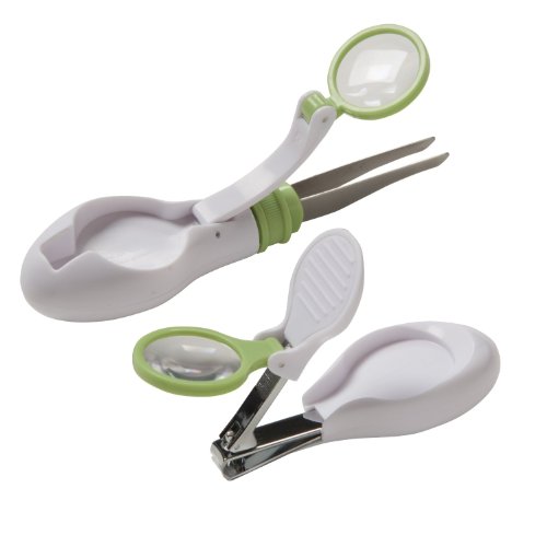 Safety 1st Clear View Tweezer and Nail Clipper Combo - Color May Vary - 2 Sets