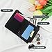 AdiStylinno Small Wallet, Soft Leather Bifold Card Holder Wallet for Women, Fashion Compact Purse with ID Window Zip Pocket (Black)