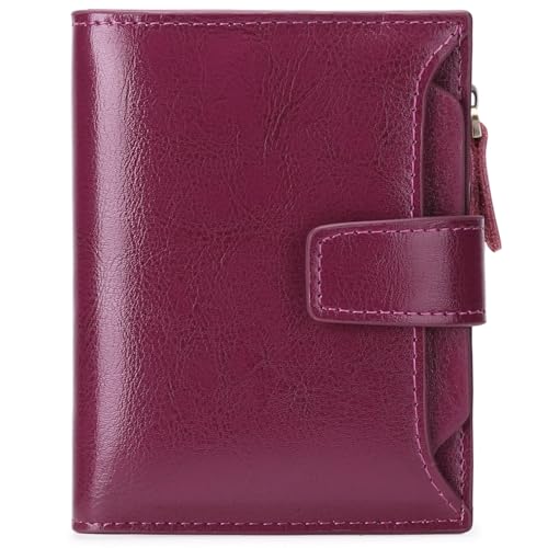 Small Wallet Women RFID Blocking Soft Leather Compact Card Holder Wallet for Women (20)
