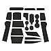 Auovo Anti Dust Mats for Volkswagen VW Tiguan Accessories 2024 2023 2022 2021 2020 2019 2018 Custom Cup Holder Door Center Console Liners Inserts for VW Tiguan (19pcs/Set) (Black Trim)