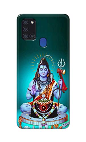 Image of Printed Hard Back Cover Case for Samsung Galaxy A21s Back Cover (Lord Shiva) -1803