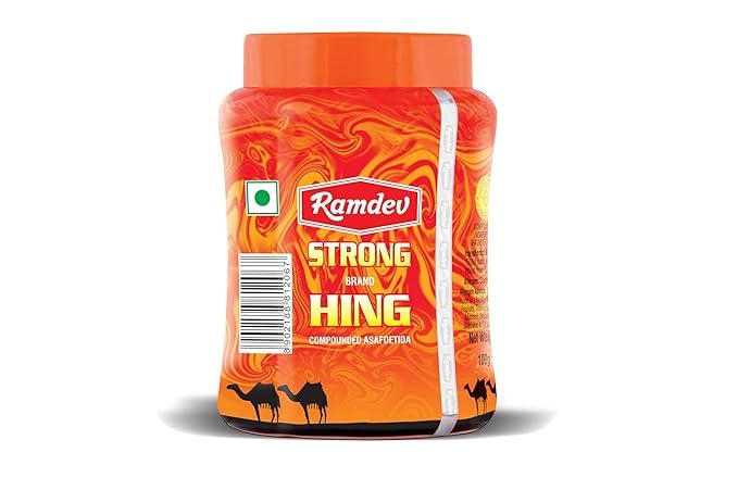 Ramdev Strong Hing | Asafoetida| 100 Gm Each | Pack of 2| 200 Gm + Green Elaichi 25 Gm