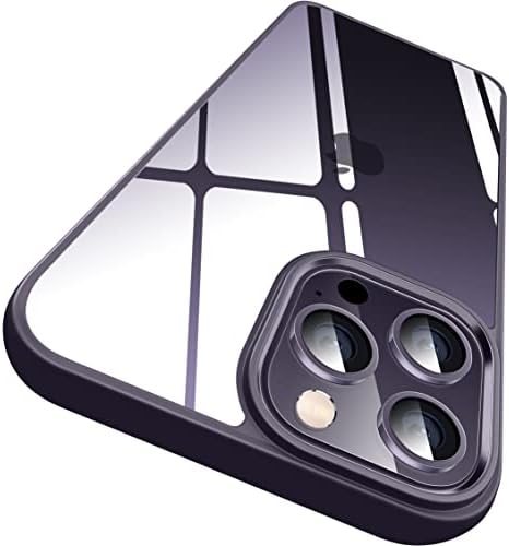 CASEKOO Deep Purple for iPhone 14 Pro Max Case, [Match iPhone Color] [Reliable Drop Protection] Protective Shockproof Cover for Women Men Slim Transparent iPhone 14 Pro Max Phone Case, Purple