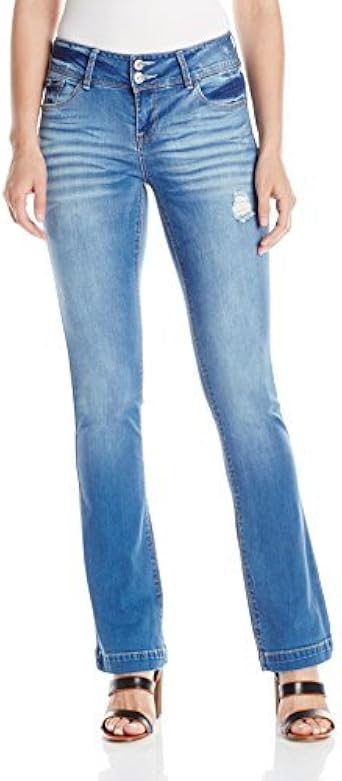 Kensie Jeans Women's Curvy Bootcut with 