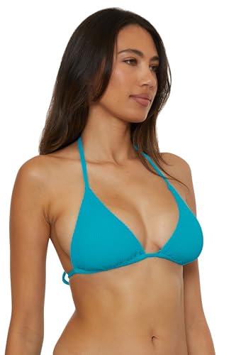 Lucky Brand Women's Valencia Triangle Bikini Top, Adjustable, Tie Back, Swimwear Separates2