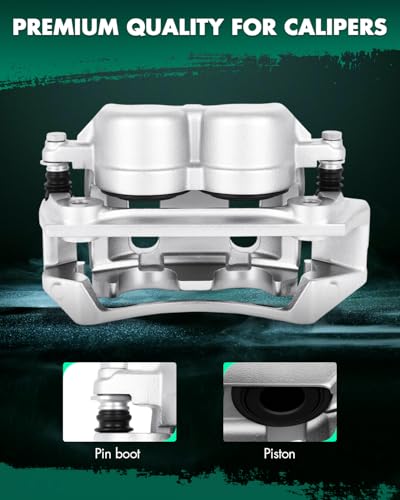 Image of SCITOO Front Left Brake Caliper With Bracket 18B4751 Compatible For Ford For F-150 1999-2003, For Ford For F-150 Heritage 2004, For Lincoln Blackwood 2002