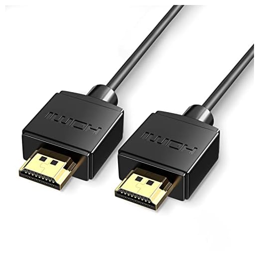 FOINNEX Cabo HDMI, cabo HDMI fino, 6,6 pés 4K @30HZ, HDMI 1.4 de alta velocidade, compatível com TV, projetor, laptop, Nintendo Switch, PS3, Xbox