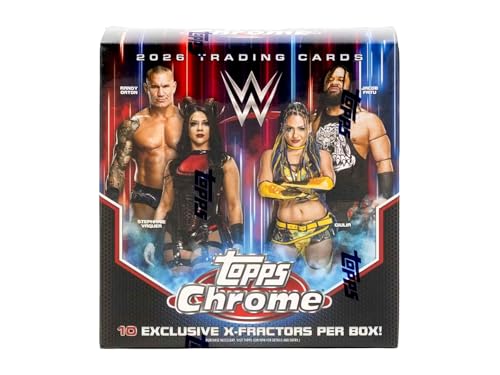 2026 Topps Chrome WWE Wrestling MEGA box (6 pks/bx)