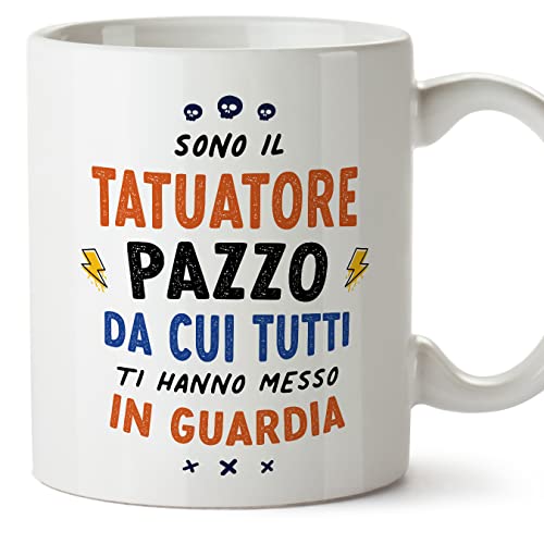 Tazza Per Tatuatori 'Addicted To Ink', 330 Ml, Ceramica, Stampata Su Entrambi I Lati, Idea Regalo Originale