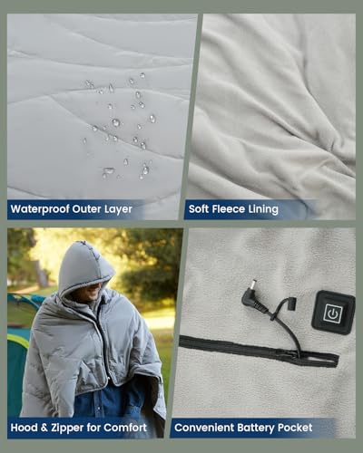 Ourea Heated Blanket Battery Operated thumb #3