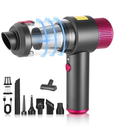 Zaxiva 10PCS Aspirabriciole Senza Fili,aspirabriciole senza fili potente,4 in 1 mini...