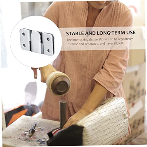 Image of Stainless Steel Frame Hanging Hooks Heavy Duty Picture Hanging Kit Easy Install Keyhole Hangers