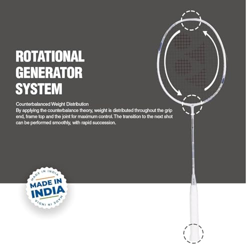 Image of Yonex Astrox Attack 9 Badminton Racket (Pearl White)