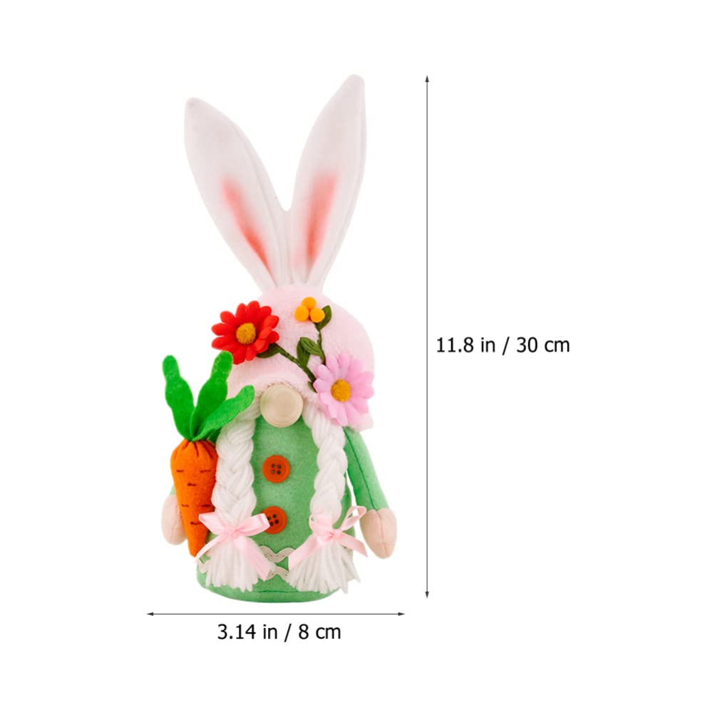 NUOBESTY 2pezzi Folletti Coniglietto Pasquale Decorazione Fai Da Te Adorabile Coniglietto Pasqua Creativo Per Arredamento Festa Pasquale Bambola Folletti Coniglietti Decorativi