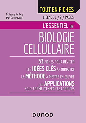 Télécharger Biologie cellulaire - Licence 1/2/PACES (L'essentiel) Livre PDF Gratuit