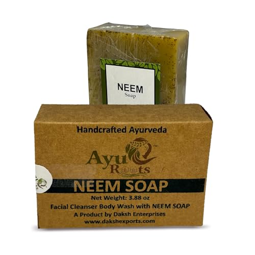 Ayurvedic Neem Soap Bar, crafted with authentic Indian craftsmans...