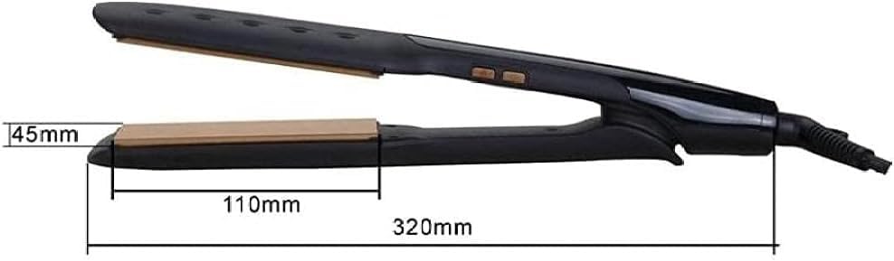 Plancha de pelo inteligente Curler, ancha, para cabello húmedo y seco, calentamiento rápido, con superficie recubierta de cerámica miniatura 5