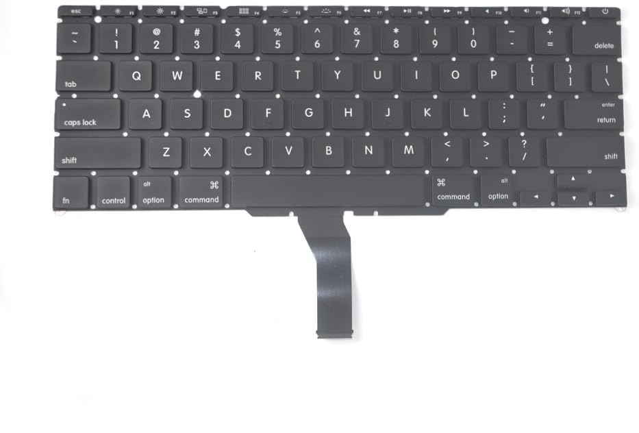 Wefly Laptop Keyboard Compatible for Mac/Book Air A1370 A1465 11-Inch 2011 2012 2013 2014 2015 MD711 MD712 MD223 MD224 MC968 MC969 Black US Layout Keyboard