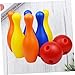 NULYLU Boy Girl Bowling Toy Lightweight Plastic Bowling Pins and Ball for Fun and Hand Eye Coordination Development