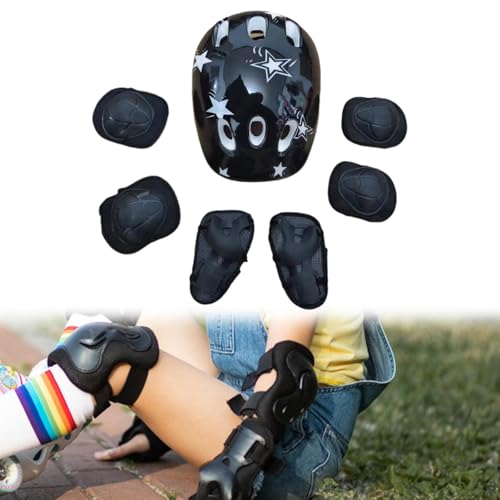 Casco de bicicleta y kit anticaídas infantil para aprender a usar patines 5