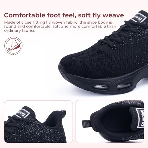 Image of Womens Slip On Tennis Sneakers Walking Running Shoes Easy to Wear