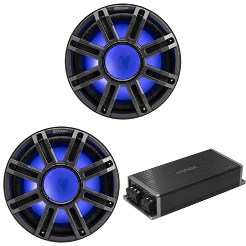 Kicker Marine KPX500.1 Powersports Amp & (2) 12