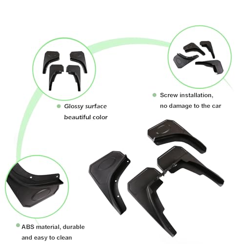 Image of Mudguard Flaps Splash Guards Compatible with Land Rover Defender 90 110 130 2020 2021 2022 2023 Accessories, Splash Guard Fender Mudguards, 4Pcs
