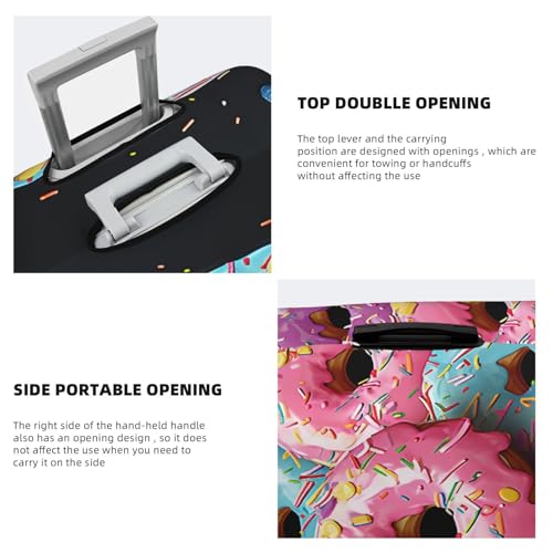 Travel Luggage Cover Fashion Suitcase Protector Donut Spandex Baggage Covers Washable Suitcase Covers Anti-Scratch Luggage Cover Protectors Fits 18-32 Inch Suitcases Large4