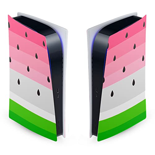 Sticker PS5 Digital pastèque art pour personnaliser votre salon de gaming