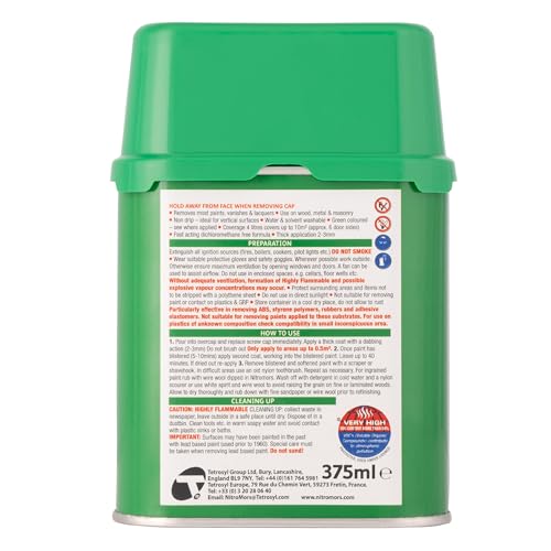 Nitromors Original Paint Stripper, Varnish & Lacquer Remover, for Wood, Metal & Concrete, 375 ml