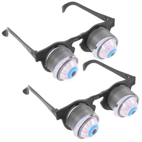 Abaodam 2pcs Kids & Adults Scary Eyeball Glasses Prank Props