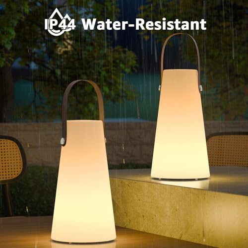 Lanterne extérieure rechargeable RVB pour illuminer vos soirées camping et table de jardin