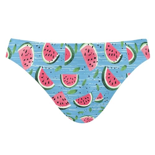 Watermelon Fruit Swim Briefs for Men Swimsuit Bikini Swimwear S A111446