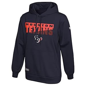 New Era NFL Men’s Scoreboard Pullover Performance Hoodie, Pro Football Fleece Hoodie, Houston Texans, X-Large