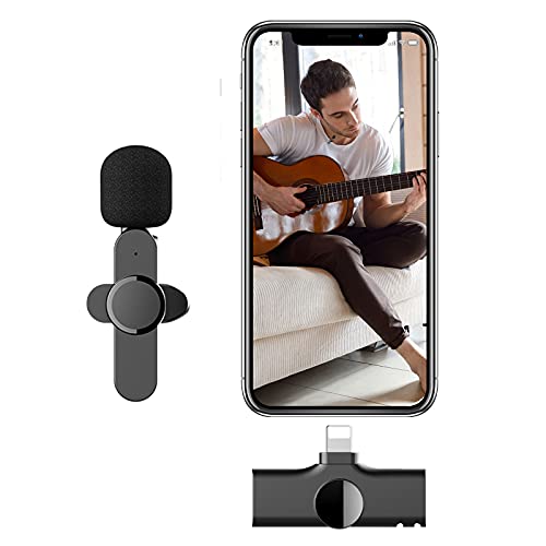 Wireless Lavalier Microphone Compatible for Phone Video Recording Speaker Wireless Microphone Vlogging
