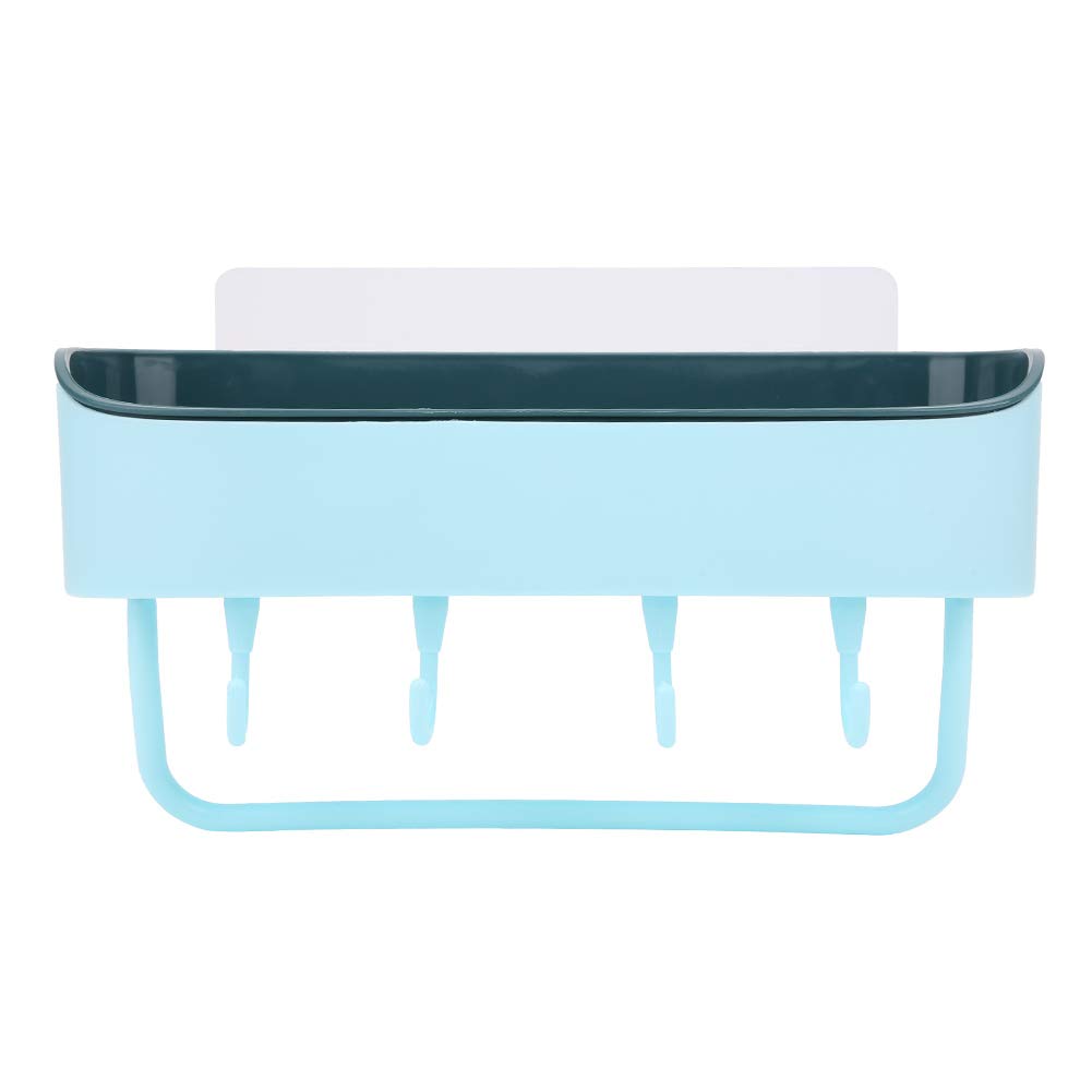 Shower Caddy Basket Shelf with Hooks No Drilling Adhesive Wall Mounted Bathroom Shelf Shampoo Conditioner Bathroom Storage Organizer