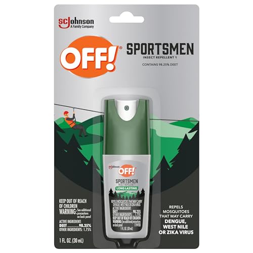 OFF! Deep Woods Sportsmen Insect Repellent Spritz, Maximum Strength, Bug Spray with up to 10 Hours of Protection, 1 oz (Pack of 12) OFF! Deep Woods Sportsmen Insect Repellent Spritz, Maximum Strength, Bug Spray with up to 10 Hours of Protection, 1 oz (Pack of 12)