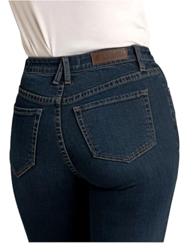 Rock & Roll Denim Western Jeans Womens Trouser Dark Wash BW5HD068004