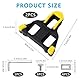 Fahrrad SPD Cleats 2 STK Rennrad Pedalplatten Indoor Cycling Pedals Cleat Set - Kompatibel Shimano SPD-SL Pedalsystemen für Rennradschuhe Herren Fahrradschuhe Damen - SM-SH11-6°