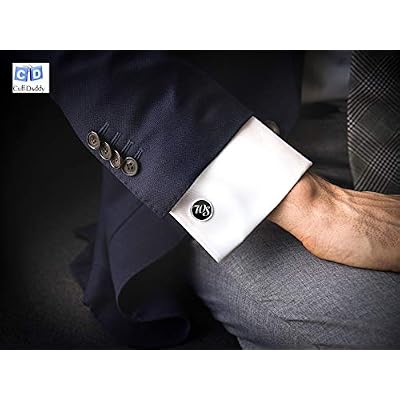 Cuff-Daddy Cricket Bat and Ball Silver Cufflinks with Presentation Box