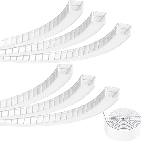 SLL HUT 6-Pack 3.3Ft/1M Flexible Bendable Drywall LED Channel, Recessed Trimless U Shape LED...