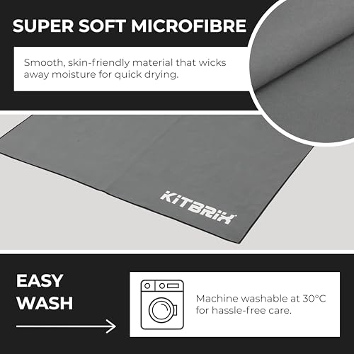 KitBrix Dobi Drybag Wet Bag 12L - Waterproof Dry Bag for Wet or Dirty Kit - Available in Quick-Dry Towel & Change Mat Bundles - Ideal for Swimming, Wetsuits, Sports, Camping & Travel